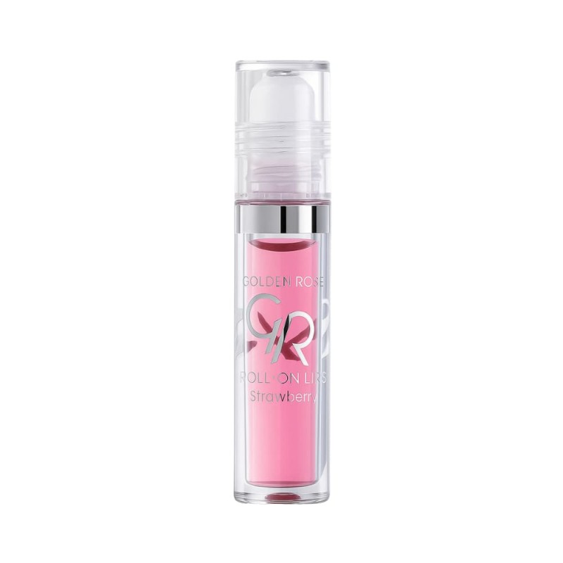 Golden Rose Roll on Lip Gloss - Strawberry