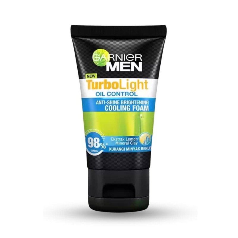 Garnier Men TurboLight Oil Control Cooling Foam-100ml Face Wash