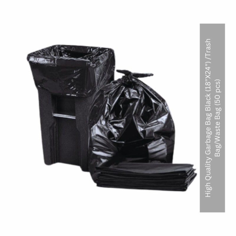 High Quality Garbage Bag Black (18"X24") /Trash Bag/Waste Bag (50pcs)