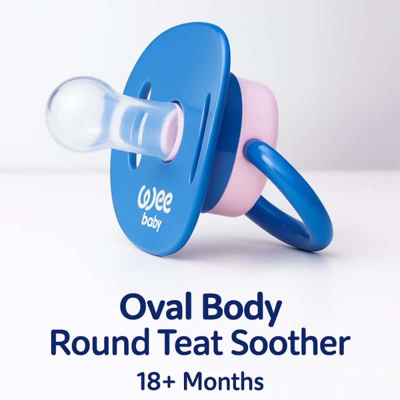 Wee Baby Oval Body Round Teat Soother