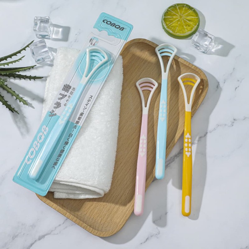 Premium Silicone Dual-Effect Tongue Scraper & Cleaner