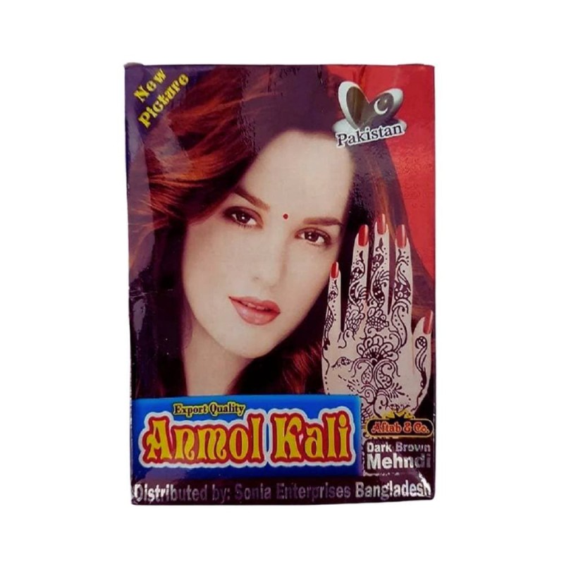 Anmol Kali Dark Brown Mehndi Powder 50gm (Original Pakistani)