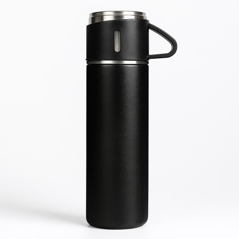 500ML Stainless Steel Thermo Vacuum Flask Gift Set | Office & Outdoor Thermal Bottle with Cup