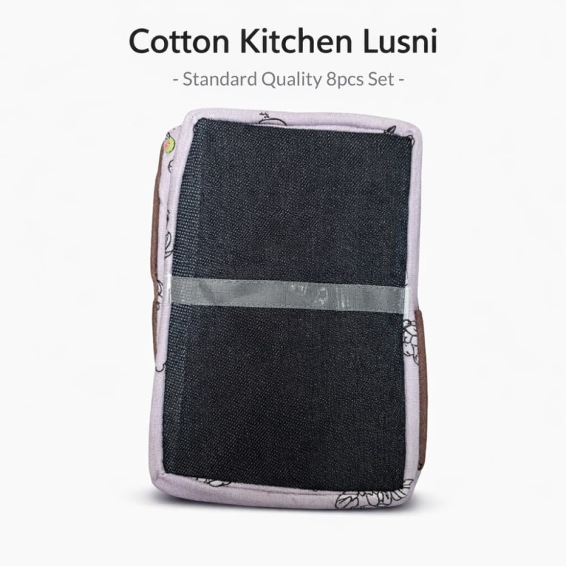 8 Pcs Cotton Kitchen Lusni – Standard Quality Set