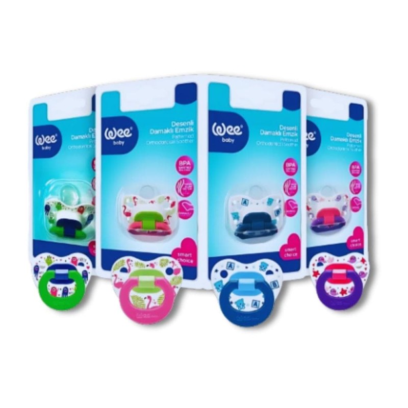 Wee Baby Patterned Orthodontical Soother