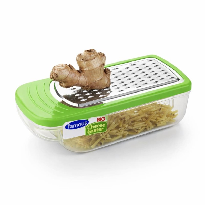Smart Stainless Steel Cheese & Ginger Grater with Storage Box