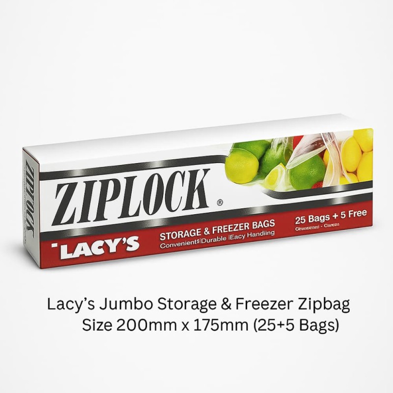 Lacy's Jumbo Storage & Freezer Zipbag