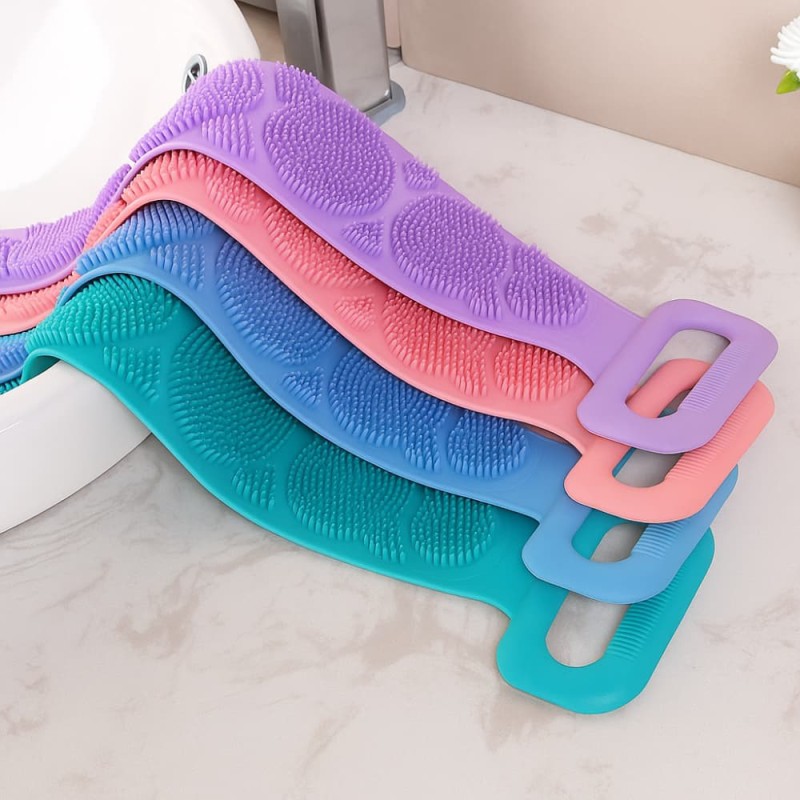 Silicone Bath Body Brush – Deep Clean Exfoliating Shower & Back Scrubber