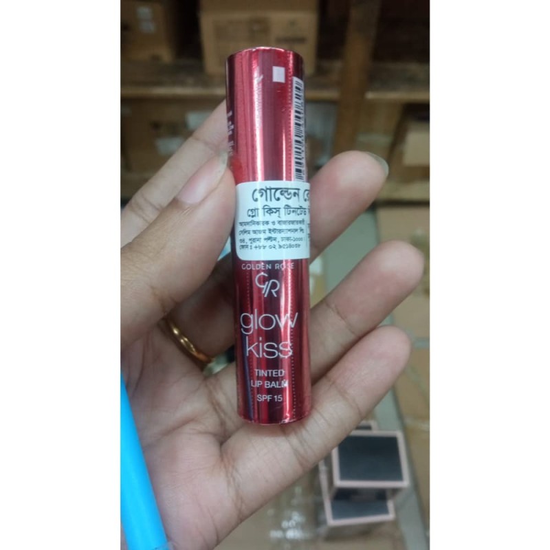 Golden Rose Glow Kiss Tinted Lip Balm Strawberry