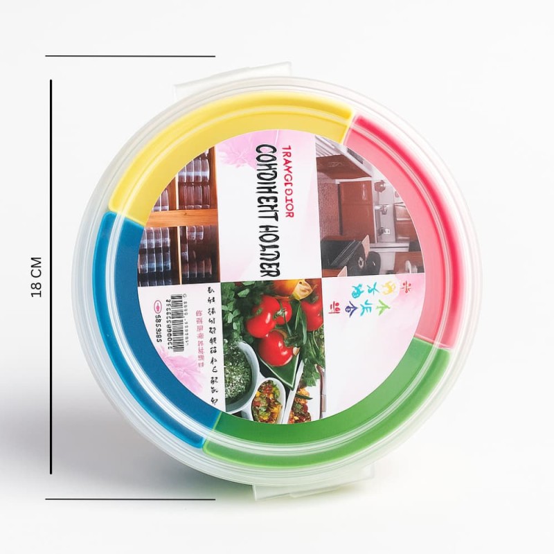 China Sugandhi Masala Box – Plastic Spice Jars Set with Spoons