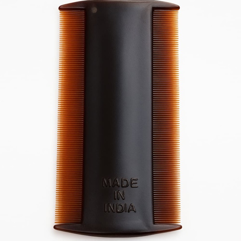 Indian Dual-Sided Hair Comb – Stylish & Anti-Lice Solution