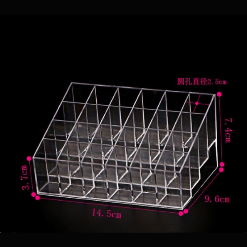 Cosmetic Makeup Jebelroy Case 24Grids Lipstick Box Display Holder Organizer