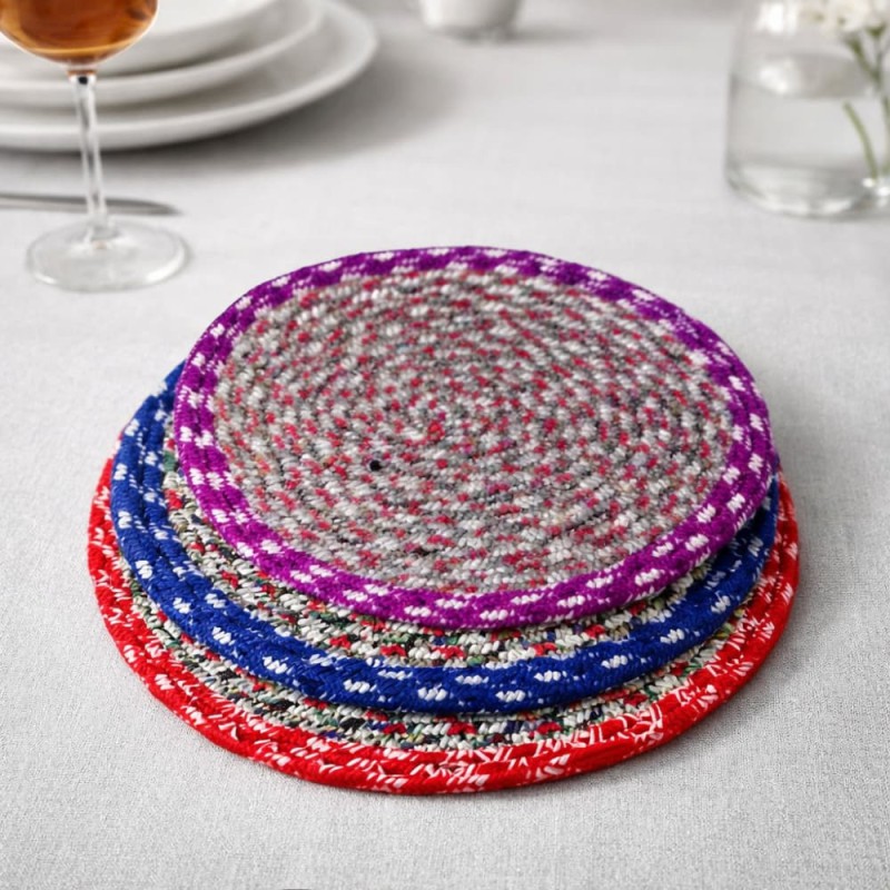 3PCS Round Dining Table Place mats – Kitchen Linen Accessories