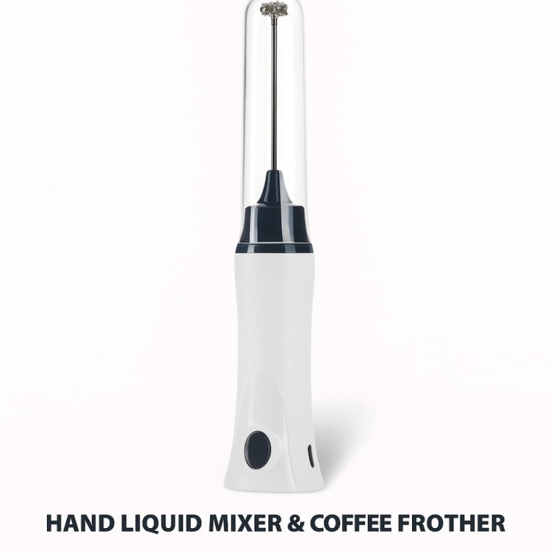 Hand Liquid Mixer & Coffee Frother – Rechargeable Creamy Foam Maker & Juice Blender