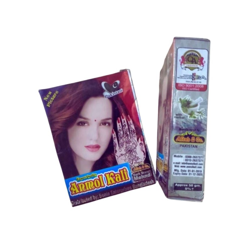 Anmol Kali Dark Brown Mehndi Powder 50gm (Original Pakistani)