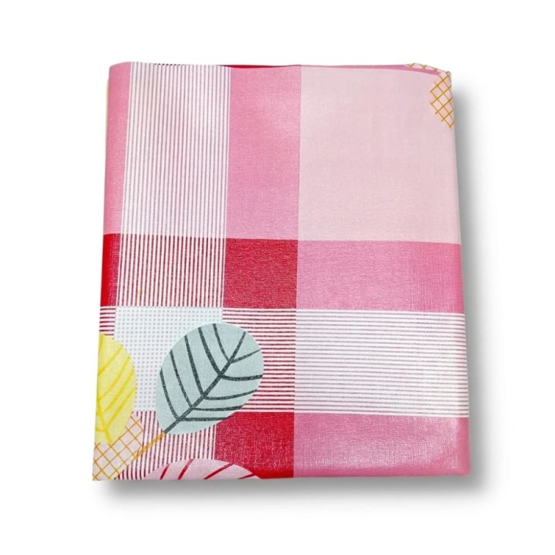 Waterproof Floral Rexine Bed Mat 6x7 Ft 04