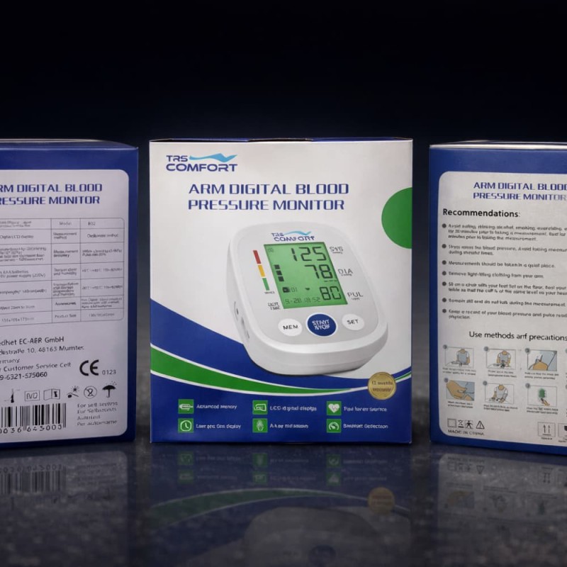 Voice Talking Digital Blood Pressure Monitor with Charger