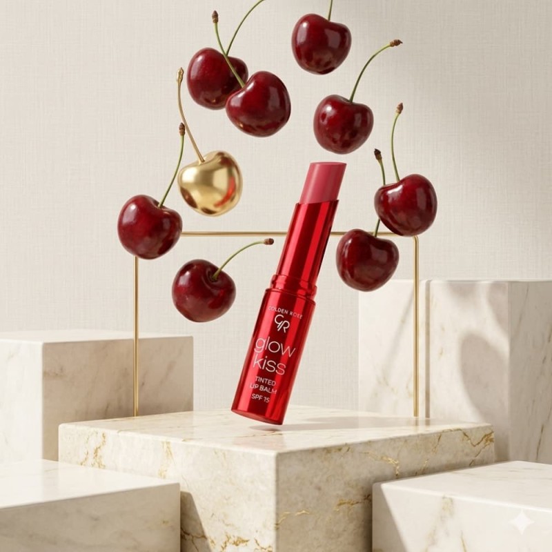 Golden Rose Glow Kiss Tinted Lip Balm Cherry