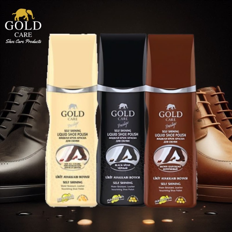 Gold Care Prestige Liquid Shoe Polish 75 ML