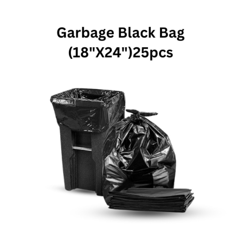 High Quality Garbage Bag Black (18"X24") /Trash Bag/Waste Bag(25pcs)