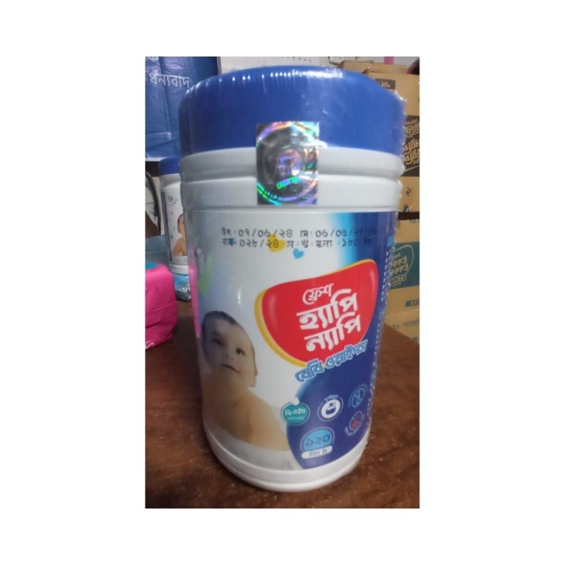 Fresh Happy Nappy Baby Wipes (Jar) 120pcs