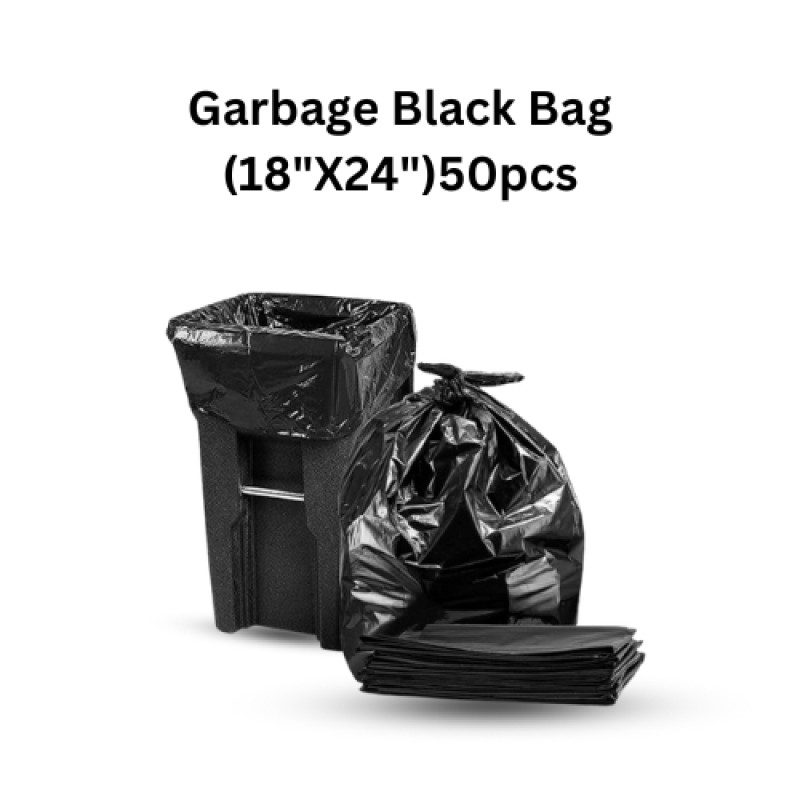 High Quality Garbage Bag Black (18"X24") /Trash Bag/Waste Bag(50pcs)