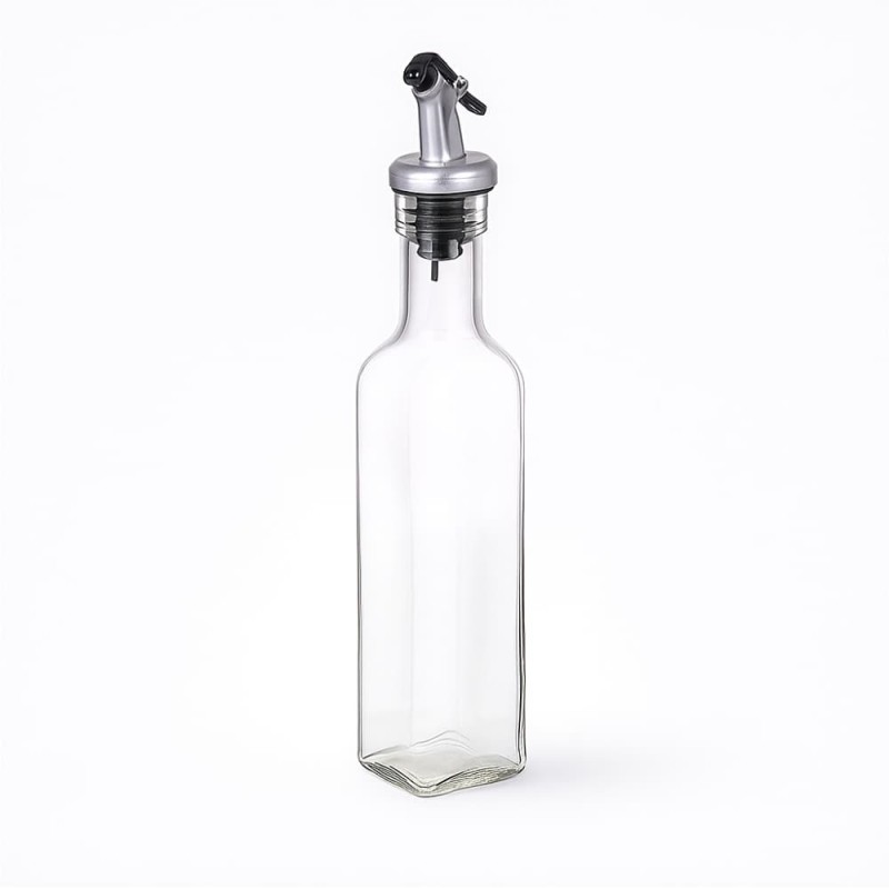 300ML Glass Oiler Bottle  Leak-Proof Kitchen Oil Pot with Scale