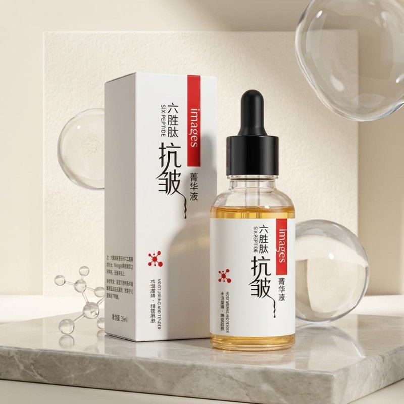 Images Six peptides anti-wrinkle essence serum liquid 30ml