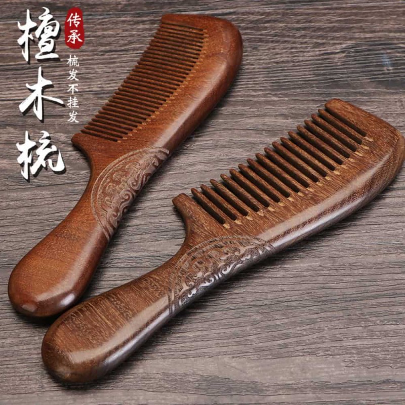 Natural Sandalwood Wooden Hair Comb