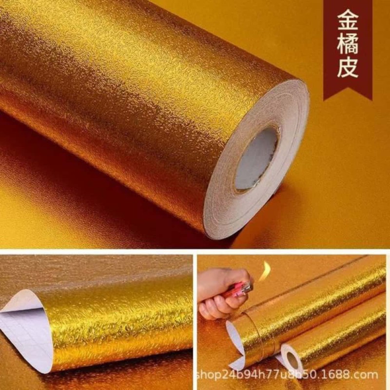 Kitchen Oil Resistant Foil Sticker Roll 5M