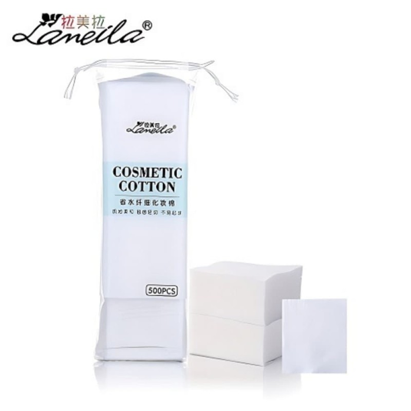 Lameila cosmetic cotton pads deep clean makeup remover(500pcs)