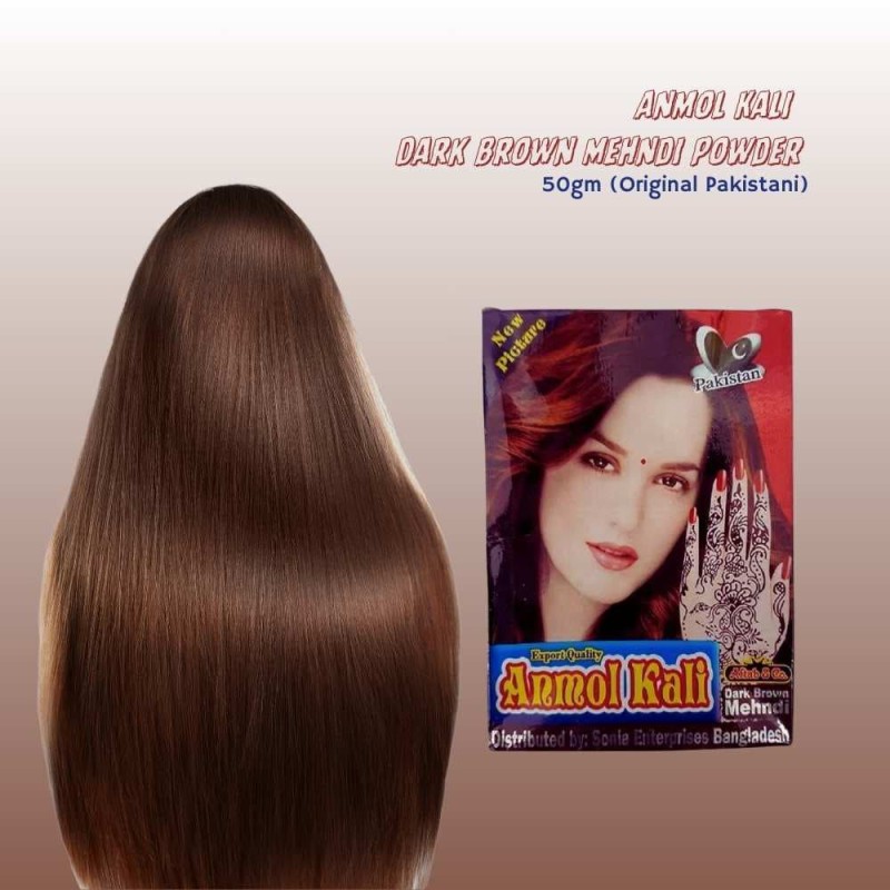 Anmol Kali Dark Brown Mehndi Powder 50gm (Original Pakistani)