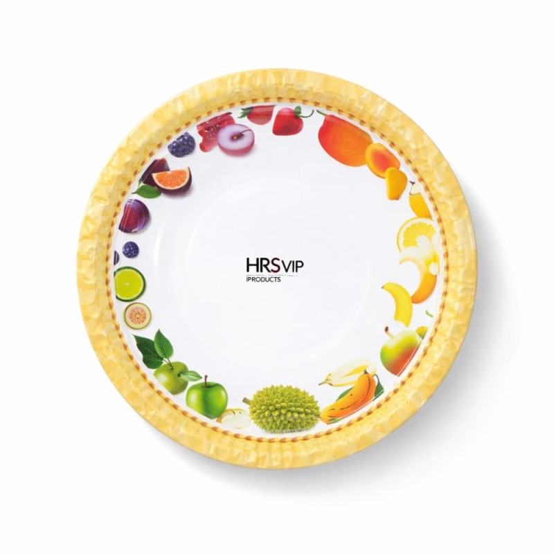 Disposable 300gsm Paper Plate One Time Party Plates 12 Inch – 50pcs (Fruit Design)