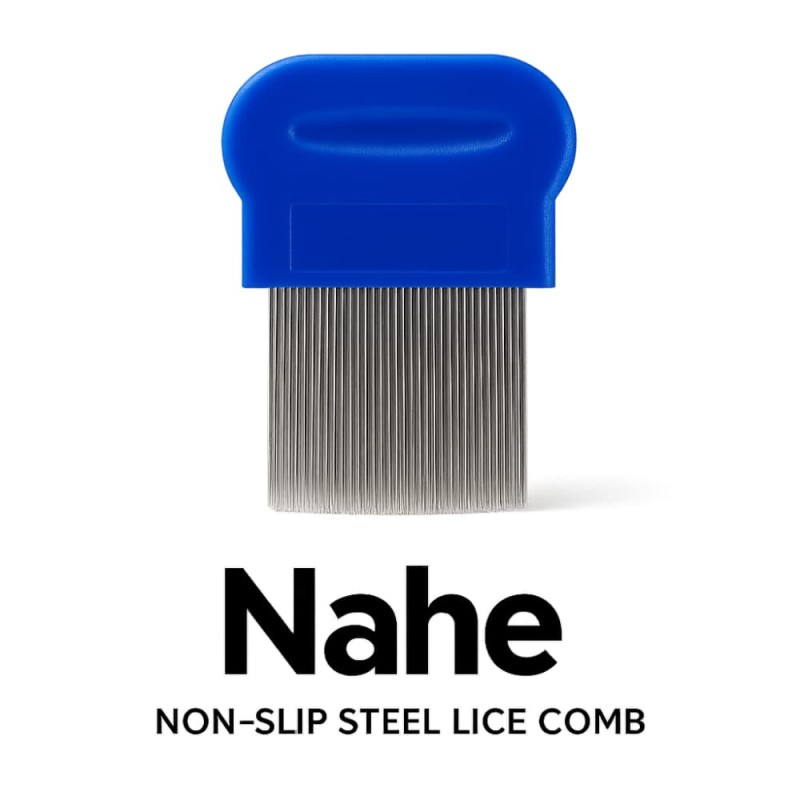 Nahe Non-slip Steel Lice Comb (1pcs)