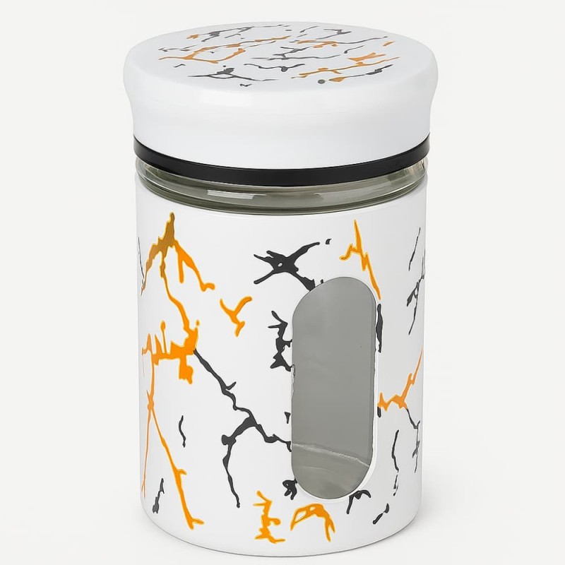 Glass Salt Jar – Airtight Storage Container for Kitchen