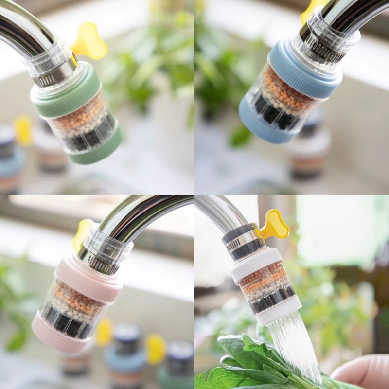 360° Rotating Kitchen Faucet Water Filter & Anti-Splash Purifier