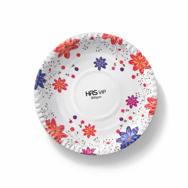 High Quality Disposable 300gsm Plastic One Time Party Plates 12 Inch – 50pcs