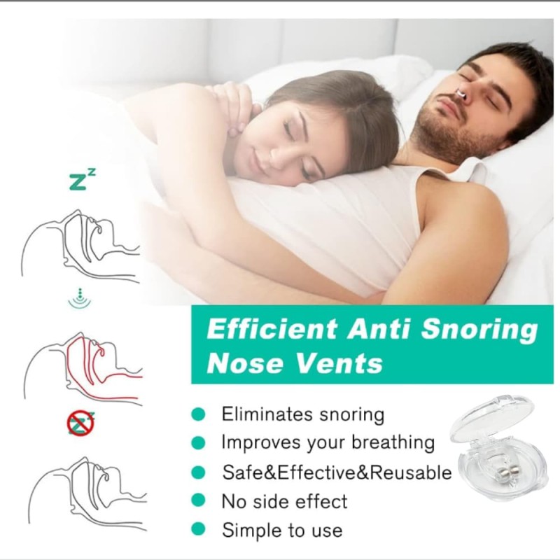 Magnetic Silicone Nose Clip Reduce Snoring & Improve Breathing