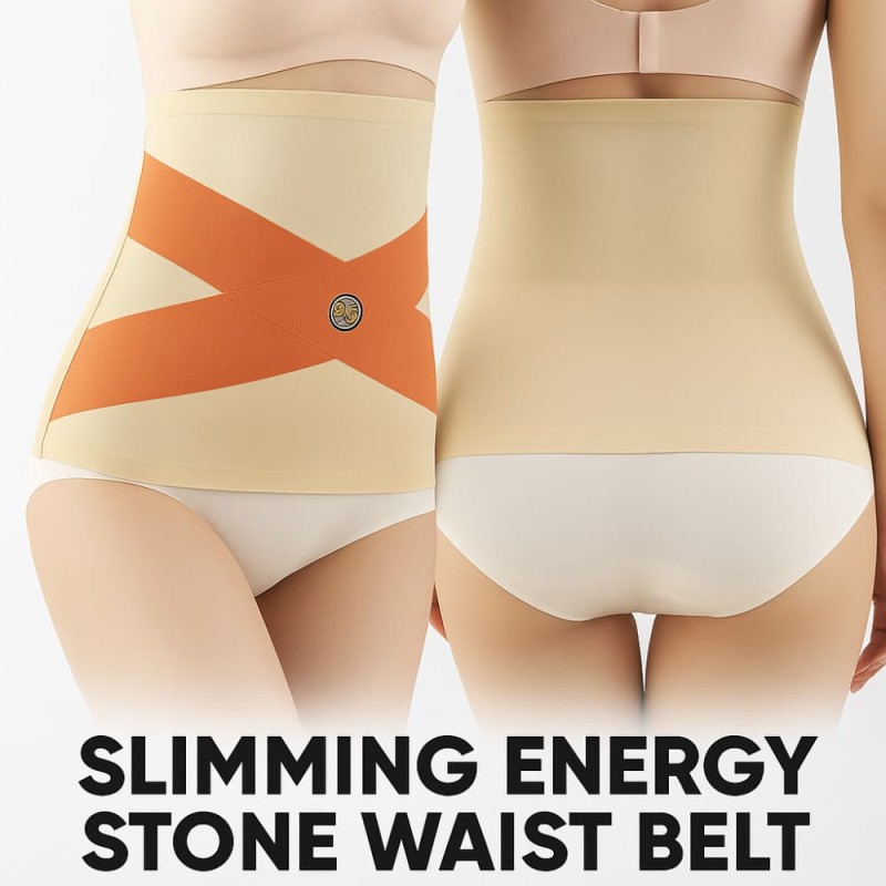 Slimming Energy Stone Waist Belt – Seamless Tummy Shaping Girdle for Women