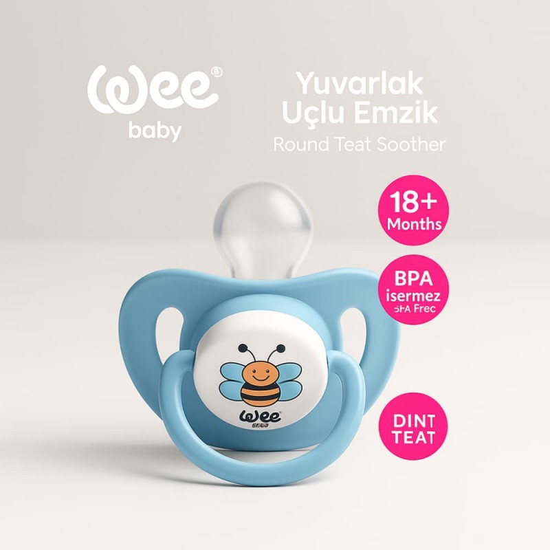 Wee Baby Oval Body Round Teat Soother