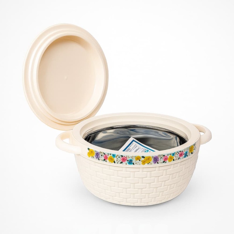 KIAM Flora Stainless Steel multi Designer Food Hot pot - 1700 ML