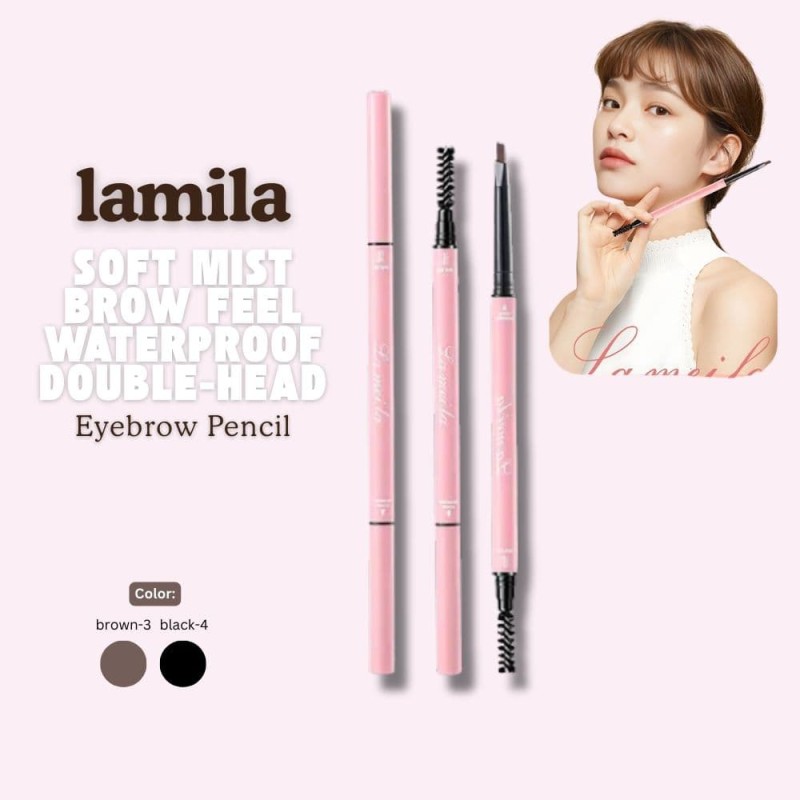 LAMEILA Soft Mist Brow Feel Waterproof Double-Head Eyebrow Pencil