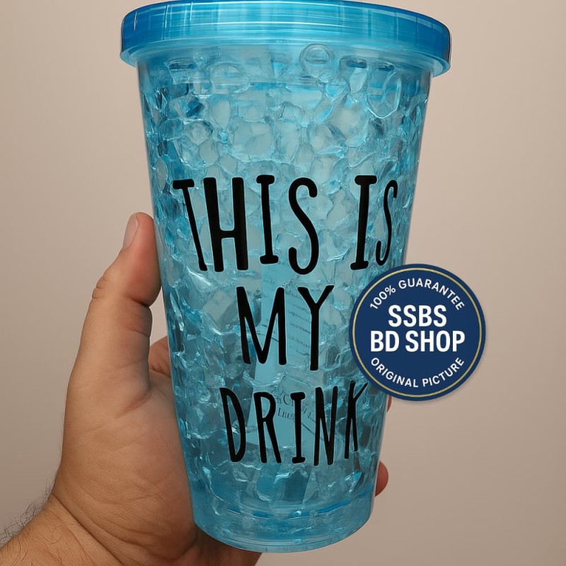 Summer Juice & Water Pot-Ice Straw Cup for Refreshing Drinks 450ml