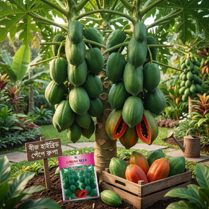 পেঁপে রুপা F1 হাইব্রিড বীজ | Rupa F1 Hybrid Papaya Seeds