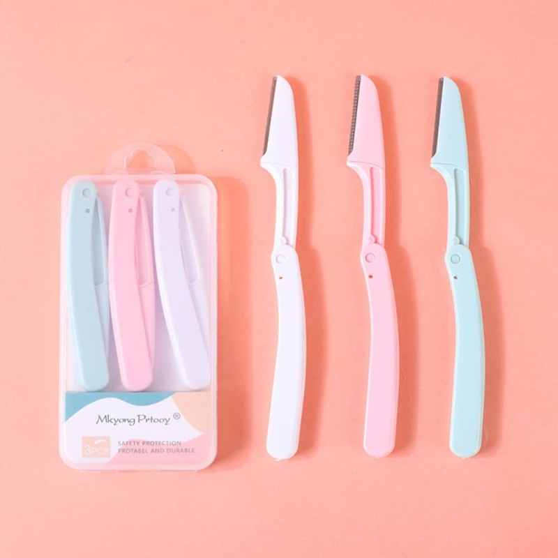 3 Pcs Facial Razor for Women Eyebrow & Face Trimmer