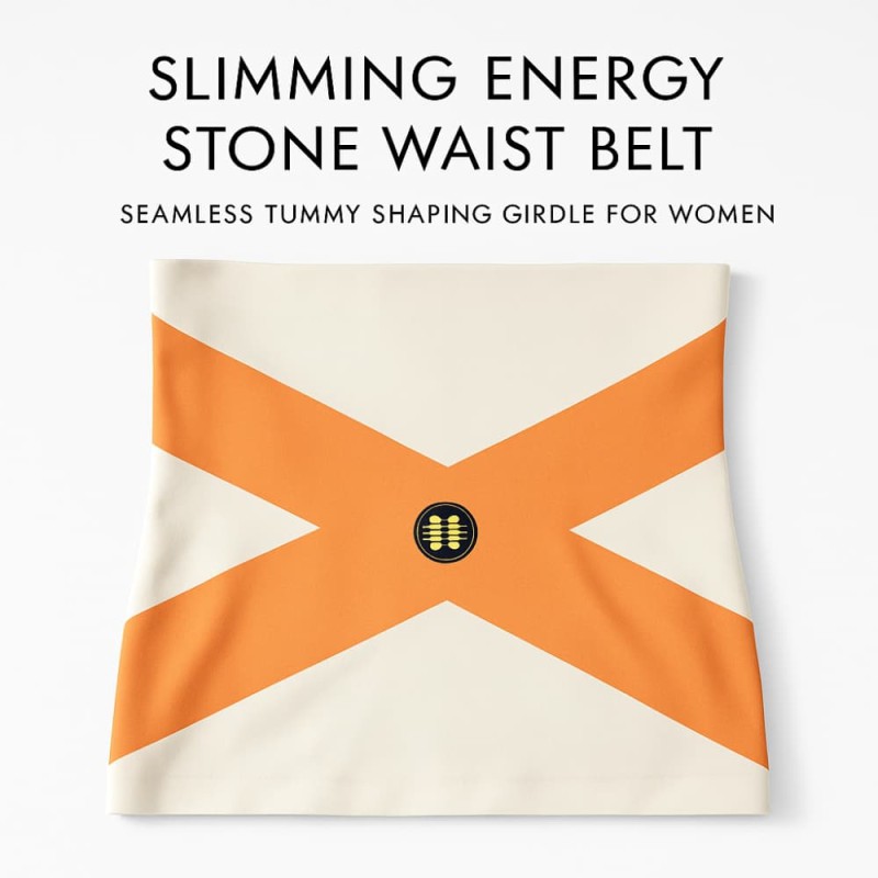 Slimming Energy Stone Waist Belt – Seamless Tummy Shaping Girdle for Women