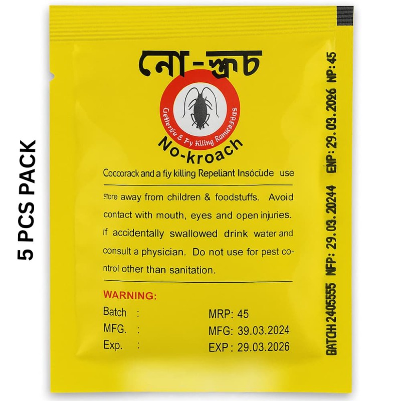 Cockroach or Fly Killing Bait Powder Repellent Insecticide Cockroaches Killer Drugs