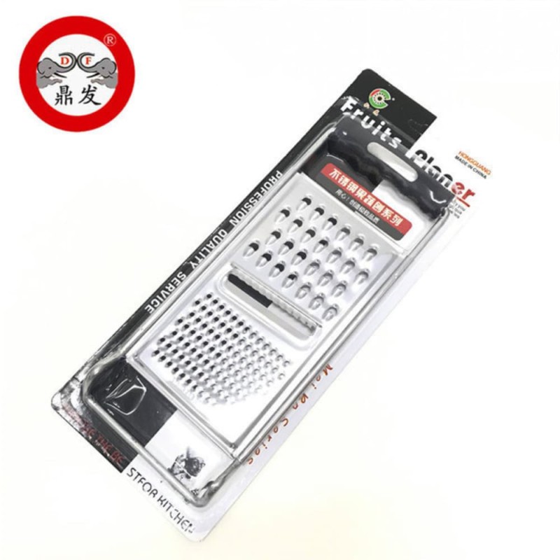 3 in 1 Stainless Steel Vegetable Grater & Peeler – Silver