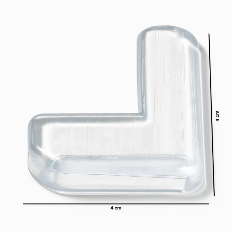 Transparent Silicone Table Corner Protector Baby Safety Anti Collision Cover ( L type )