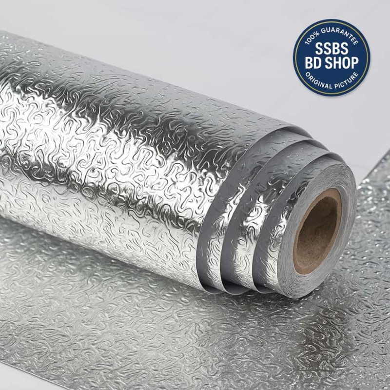 Heat-Resistant Aluminum Foil Kitchen Sticker – Oil-Proof & Waterproof